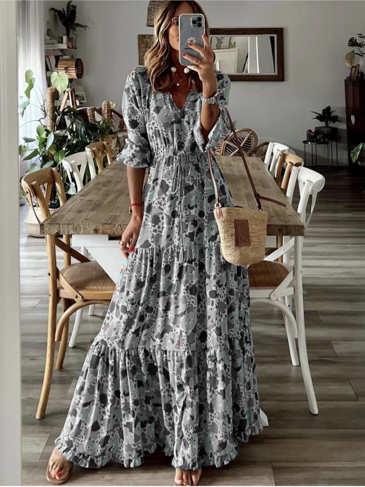 Women Formal Wear Zara - Frauen Kleidung Temperament Urlaub Sexy V-ausschnitt