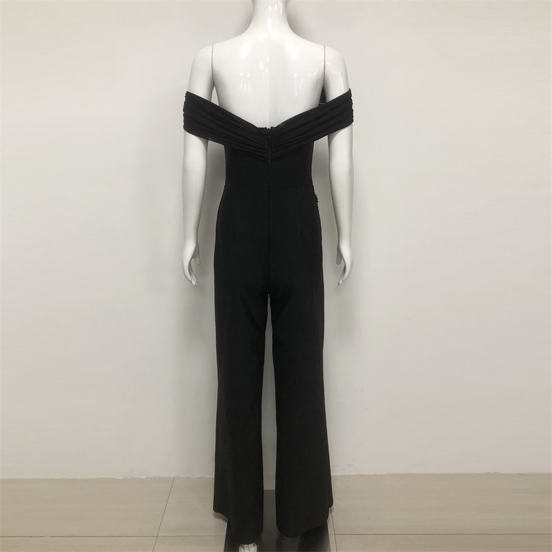 Schwarzer Kristall-Damen-Overa – Women'S Formal Jumpsuit Evening Wear Bewertung und Preis