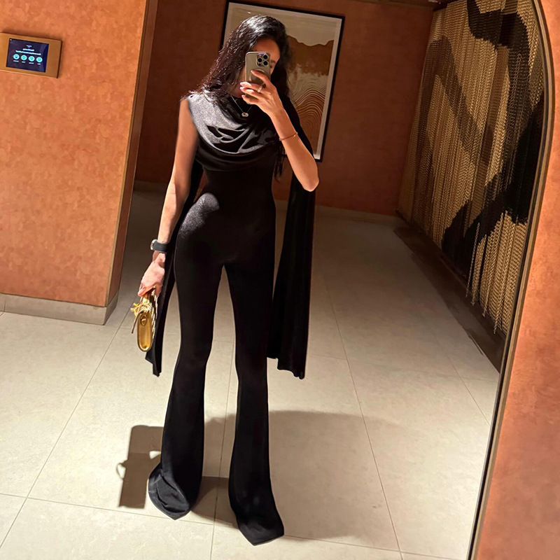 Schwarzer Damen-Jumpsuit, sexy – Women'S Formal Jumpsuit Evening Wear Bewertung und Preis