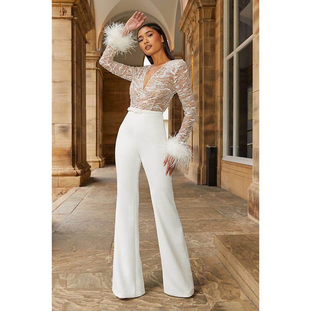 Schicke Abendkleid Overalls fü – Women'S Formal Jumpsuit Evening Wear Bewertung und Preis