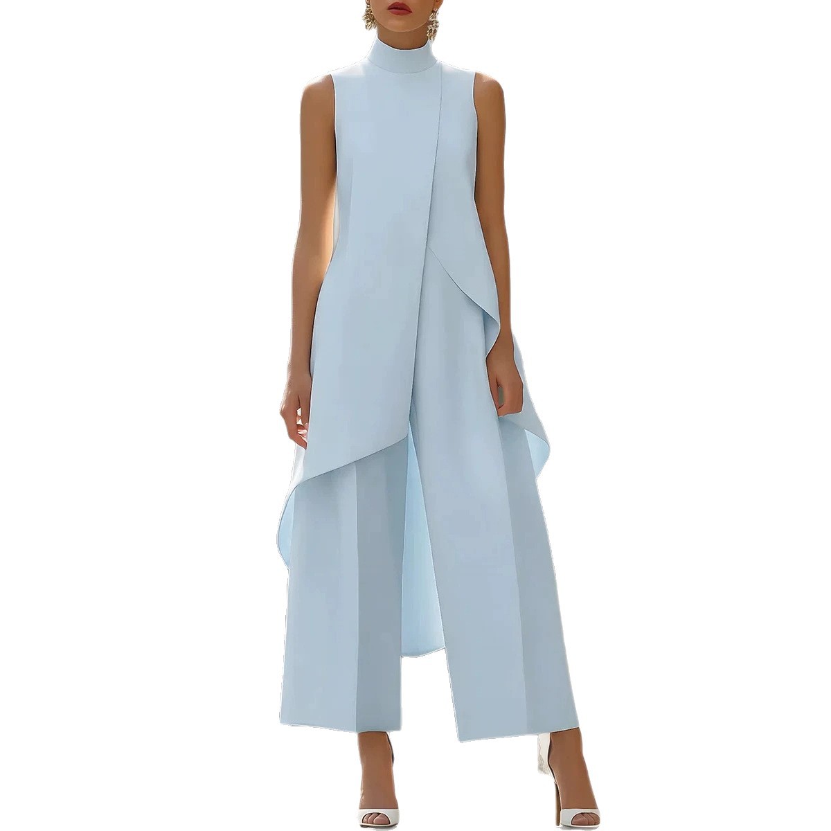 Ärmelloser Hochgeschlossener A – Women'S Formal Jumpsuit Evening Wear Bewertung und Preis