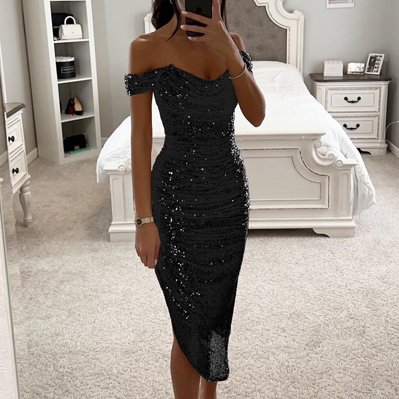 Sexy Asymmetrische Shinny Glit – Women Formal Wear Zara Bewertung und Preis