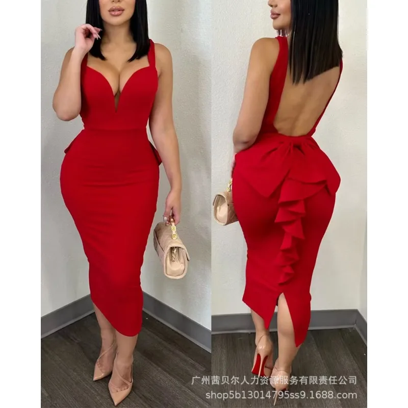 Neues Damen-Kleid mit rückenfr – Women Formal Wear Zara Bewertung und Preis